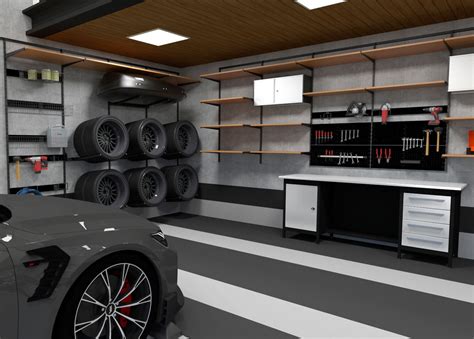 Дизайн проект гаража кладовки примеры обустройства гаражей и хозблоков системами хранения и