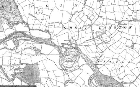 Old Maps Of Great Langton Yorkshire Francis Frith