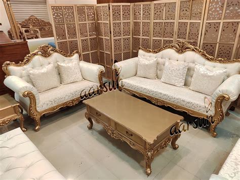 You can look for a. Exquisite Designer Wooden Sofa Set YT-184