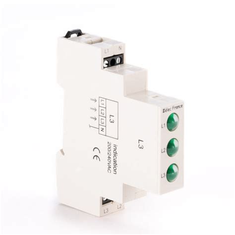 Steady Indicator Light Vtm230acggg Zelec Led Din Rail Iec