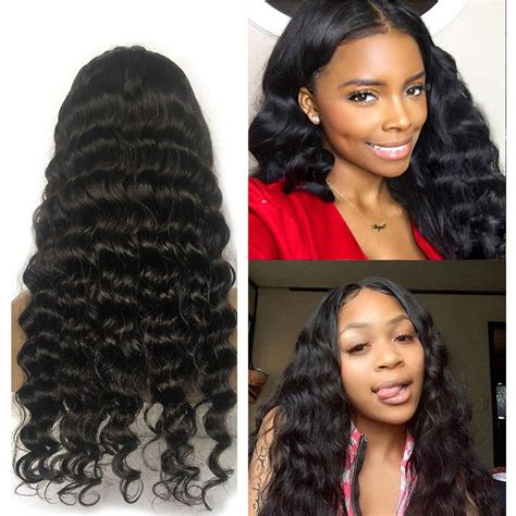 Loose Deep Wave Wigs Human Hair 5X5 Lace Closure Wigs Ms Aloe Hair