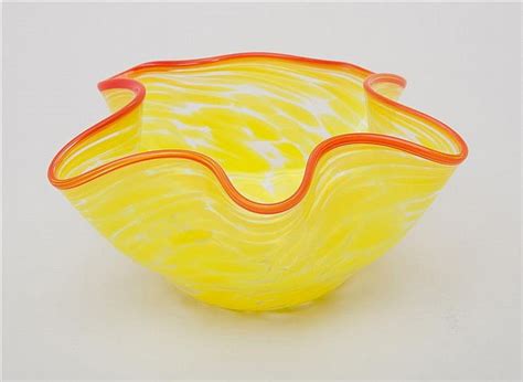 Sold Price Dale Chihuly Glass Bowl June 5 0115 600 Pm Edt
