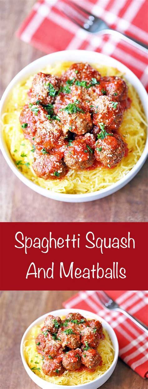 An Easy Recipe For Spaghetti Squash And Meatballs Ensures That You Will