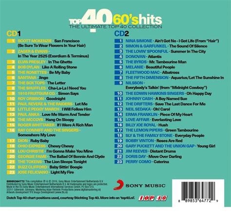 Various Top 40 60s Top 40 Cd Album Muziek