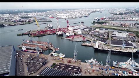 4k Port Of Rotterdam🇳🇱 By Drone Youtube