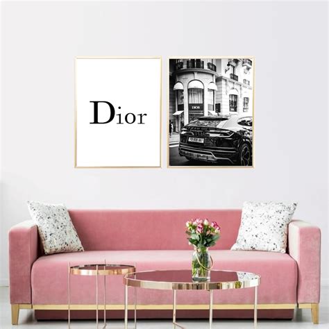 Dior Print Dior Wall Art Fashion Print Christian Dior Poster Etsy