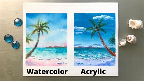 Watercolor Vs Acrylic For Beginners In Case Of Acrylic We Can Paint