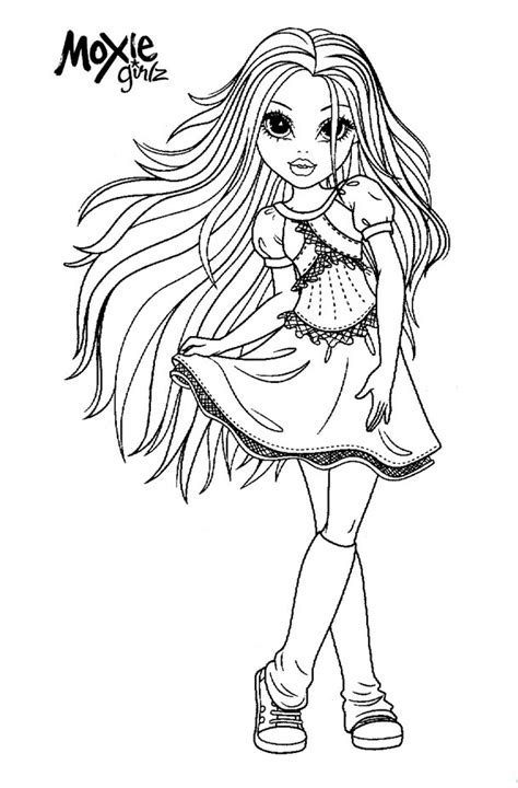 Moxie Girlz Coloring Pages 5 Coloring Kids Coloring Kids