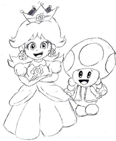 Luigi And Daisy Coloring Pages Mario Luigi Peach Daisy Bowser Toad