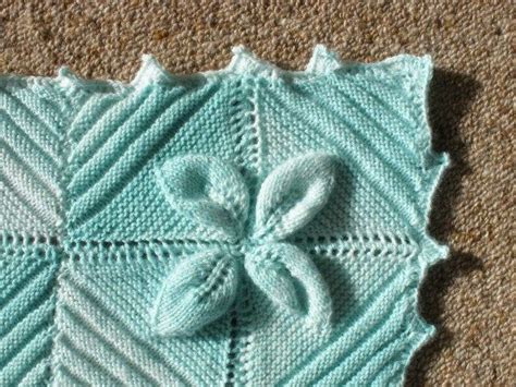 Leaf Square Baby Blanket Knit Baby Blanket Pattern Free Knitting