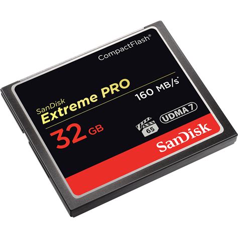 Sandisk Flash Memory Card 32gb Extreme Pro Compactflash Memory Card