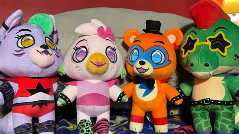 Fnaf Security Breach Youtooz Glamrock Plush Set Review Five Nights At Freddy S Toys Review