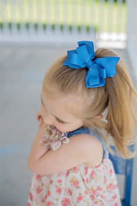 Stacked Bow Hair Bows Stacked Hair Clip Little Girl Bows