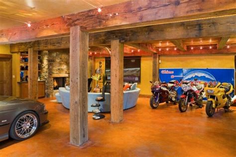 Ultimate Man cave | Timber house, Rustic retreat, Cool garages