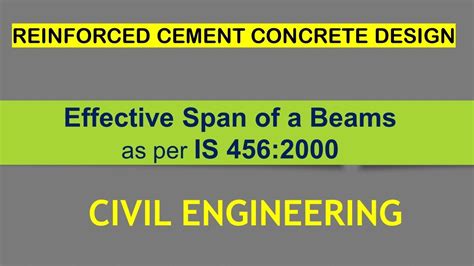 Effective Span Of Beam Simply Supported Continuous Cantilever