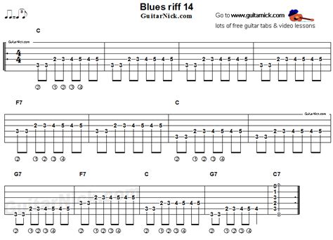 blues guitar riff 14 acoustic flatpicking