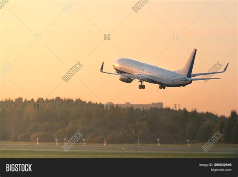 Airplane Taking Off On Image And Photo Free Trial Bigstock