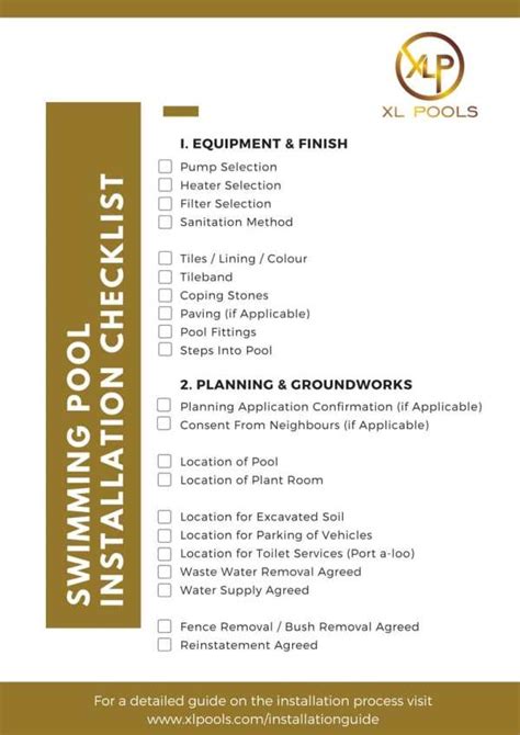 Preparing For A Pool Installation Heres A Handy Checklist Xl Pools Ltd