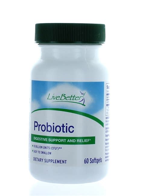 Probiotic Lactobacillus Acidophilus Digestive Support 60 Softgels 10