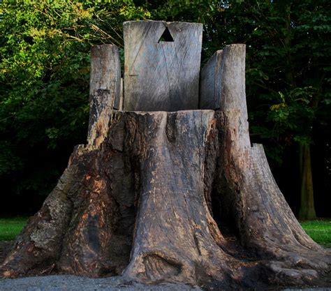 Great selection of accent chairs! Tree Stump Seat | View Large A seat/chair has been carved ...