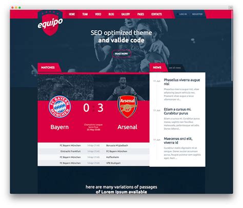 ' here is a selection of awwwards winning sport websites. Best WordPress Sports Themes For Magazines and Sports ...