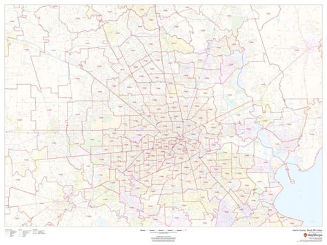 Harris County Map With Zip Codes
