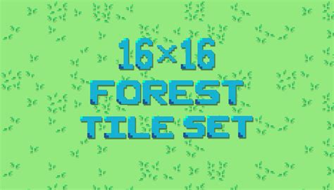 16x16 Forest Tileset Gamedev Market