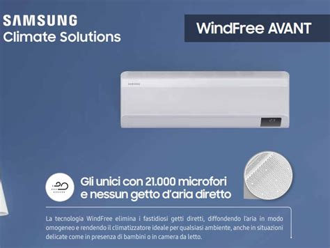 Condizionatore Climatizzatore Samsung Monosplit Windfree Avant F