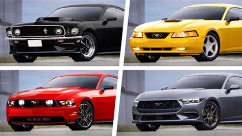 2024 Ford Mustang Face Swapped With Older Generations Carscoops