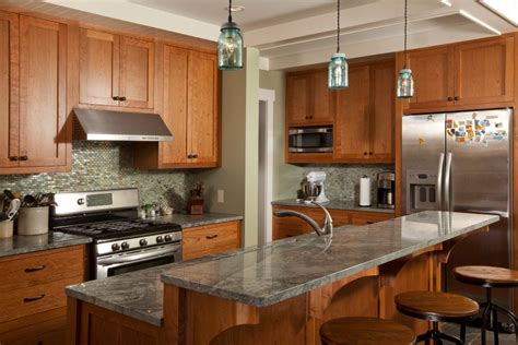 Mason Jar Pendants Blend Old With New In Minnesota Kitchen