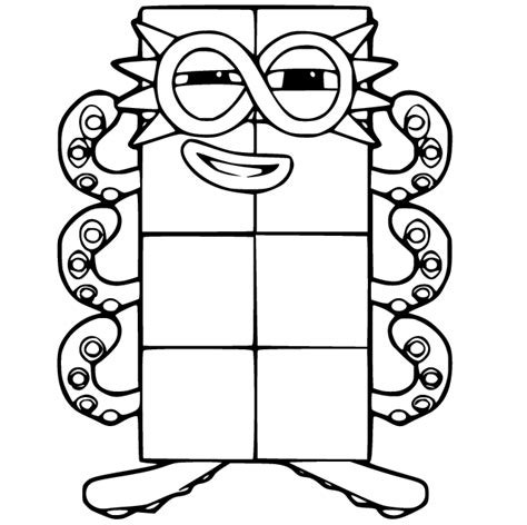 Numberblocks 8 Coloring Pages Coloring Pages For School Images And