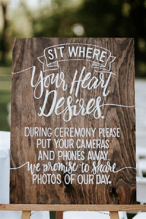 15 Unplugged Wedding Signs For Your Big Day