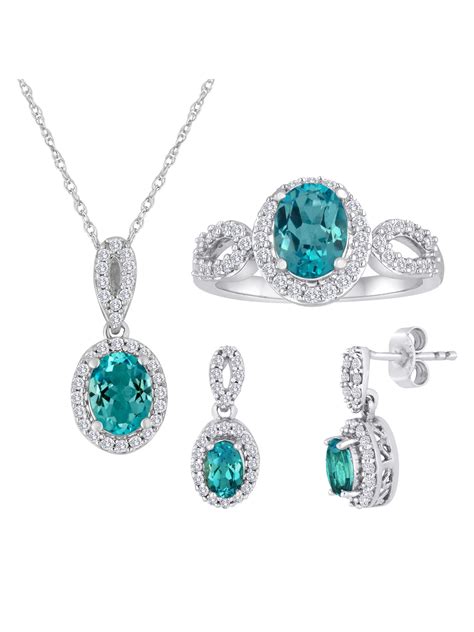 Brilliance Fine Jewelry Women S Blue Topaz Sterling Silver Earring