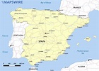 Free Maps of Spain – Mapswire.com