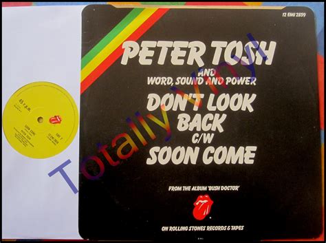 Totally Vinyl Records Tosh With Mick Jagger Peter You Gotta Walk