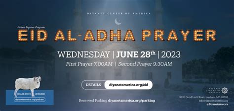 Eid Al Adha Prayer 2023 Diyanet Center Of America