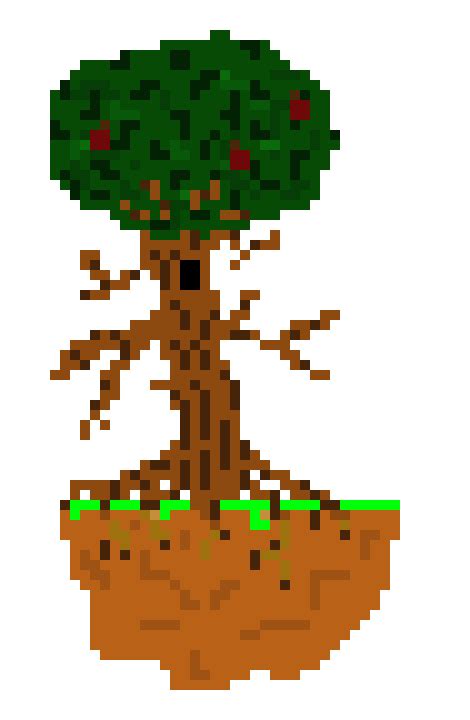 Pixel Art Tree Simple