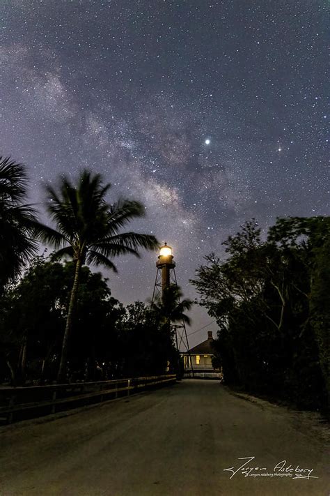 Sanibel Lighthouse Under The Milky Way Photograph By Jorgen Asteberg