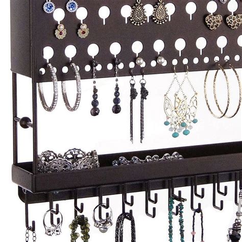 Hanging Jewelry Organizer Wall Earring And Necklace Holder Angelynns