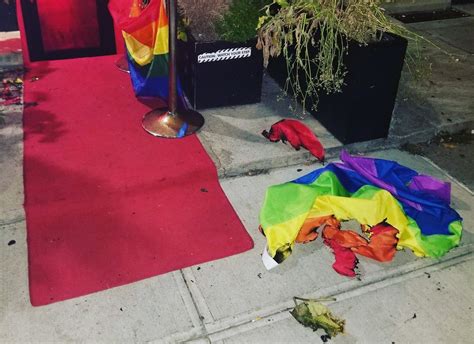 Rainbow Flag Burned Outside Gay Bar In New York Again Pinknews