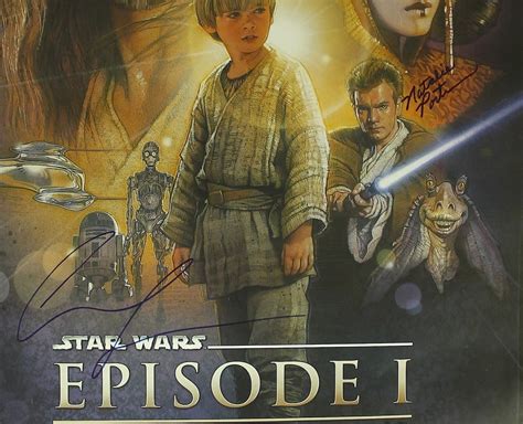 George Lucas And Natalie Portman Signed Star Wars Vintage