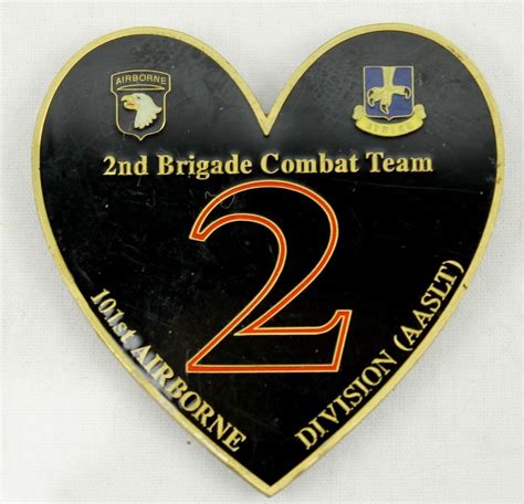 Us Army 2nd Brigade Combat Team Oif 07 09 101st Airborne Challenge Coin