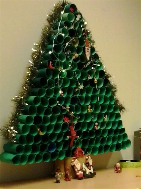 Toilet Paper Roll Christmas Tree Recycled Christmas Tree Christmas