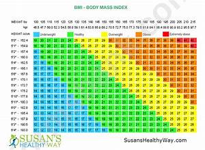 Bmi Body Mass Index Chart Printable Pdf Download