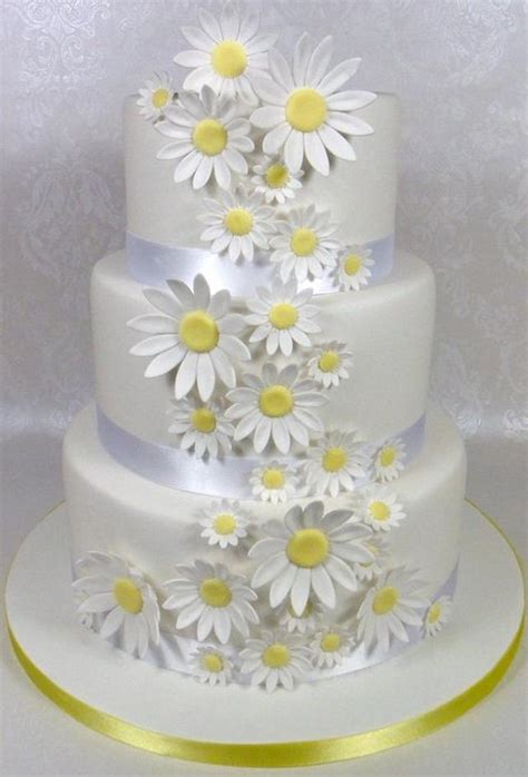 Daisy Wedding Cake Decorated Cake By Ceri Badham Cakesdecor