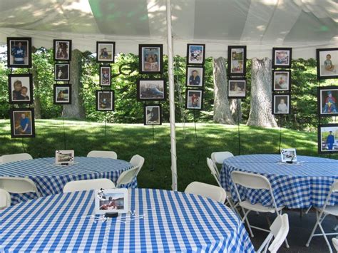 We're serving small sandwiches and antipasti from our favorite something lemony or with fresh berries on the side keeps coming to mind, but i'm completely open to other ideas. Graduation Open House | Graduation party picture display ...