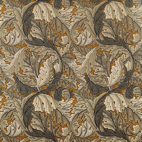 Acanthus Mustardgrey Fabric By William Morris And Co Britannia Rose