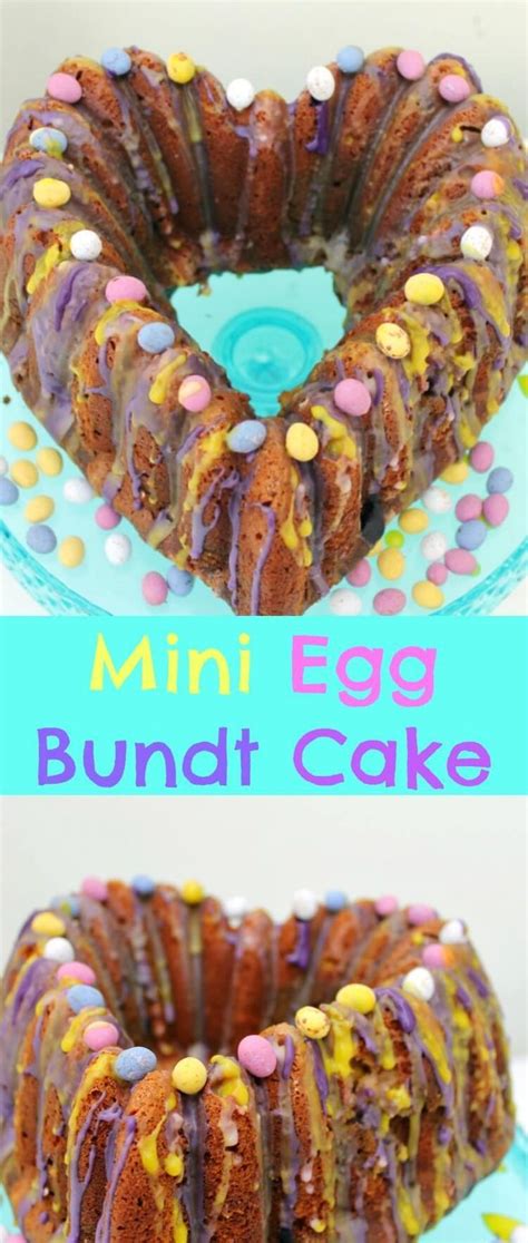 This easiest ever no bake easter mini egg cheesecake recipe is packed with easter chocolate treats. Mini Egg Bundt Cake - a delicious bundt cake perfect for Easter, with Cadbury Mini Eggs and ...