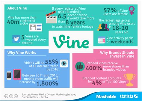 Chart Key Facts On Vine Usage Statista