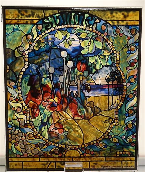 Glassmasters Louis Comfort Tiffany Four Seasons Summer Art Glass